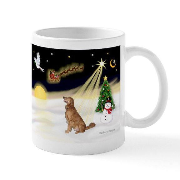 CafePress - Night Flight/Golden 12 Mug - 11 oz Ceramic Mug - Novelty Coffee Tea Cup