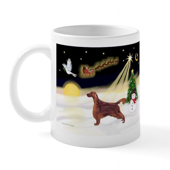 CafePress - Night Flight/Irish Setter Mug - 11 oz Ceramic Mug - Novelty Coffee Tea Cup