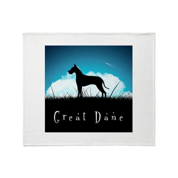 CafePress - Nightsky Great Dane Throw Blanket - Soft Fleece Throw Blanket, 50"x60" Stadium Blanket