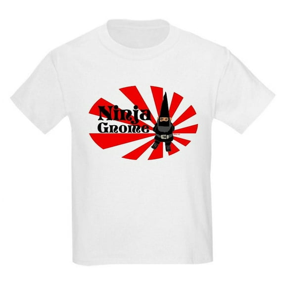 CafePress - Ninja Gnome Kids Light T Shirt - Light Classic Kids Graphic, Short Sleeve T-Shirt, Sizes XS-XL