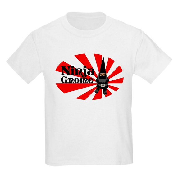 CafePress - Ninja Gnome Kids Light T Shirt - Light Classic Kids Graphic, Short Sleeve T-Shirt, Sizes XS-XL