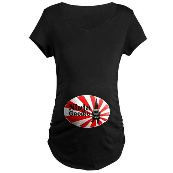 CafePress - Ninja Gnome Maternity Dark T Shirt - Maternity Dark T-Shirt