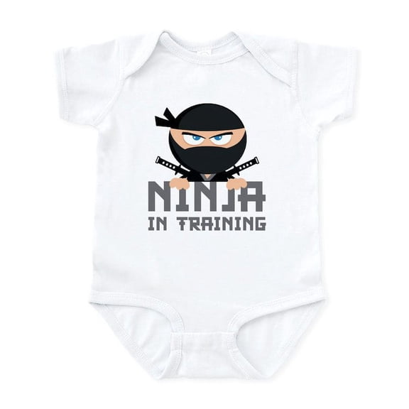 CafePress - Ninja In Training Infant Bodysuit - Baby Light Bodysuit, Size Newborn - 24 Months