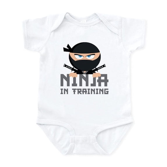 CafePress - Ninja In Training Infant Bodysuit - Baby Light Bodysuit, Size Newborn - 24 Months