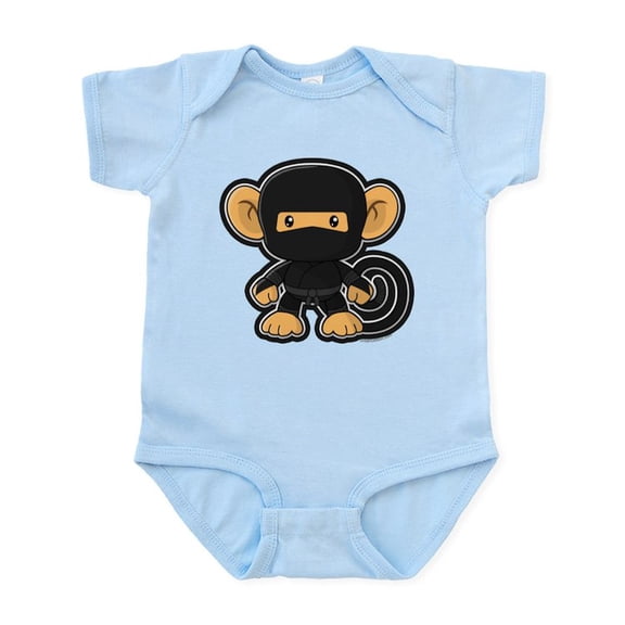 CafePress - Ninja Saru Infant Bodysuit - Baby Light Bodysuit, Size Newborn - 24 Months