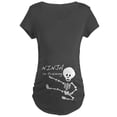 thumbnail image 1 of CafePress - Ninja Skeleton Maternity Dark T Shirt - Maternity Dark T-Shirt, 1 of 3