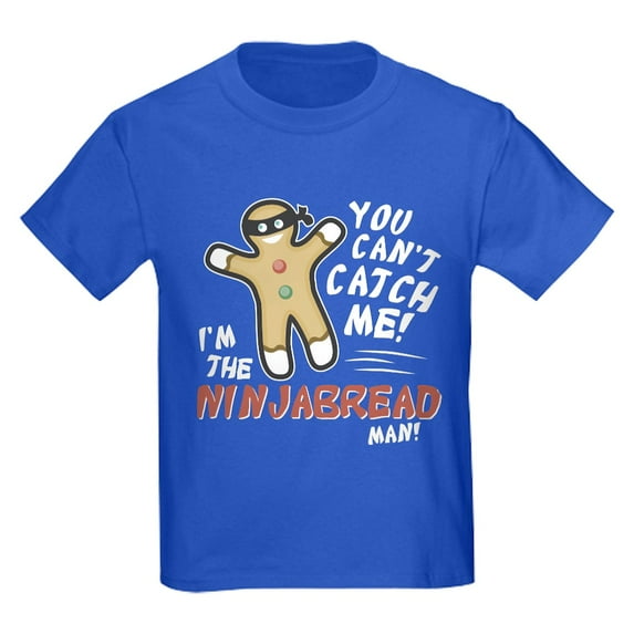 CafePress - Ninjabread Man Kids Dark T Shirt - Dark T-Shirt Kids XS-XL