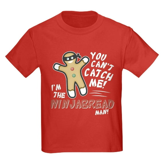 CafePress - Ninjabread Man Kids Dark T Shirt - Dark T-Shirt Kids XS-XL