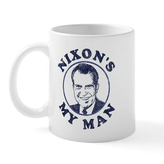 CafePress - Nixon's My Man T Shirt Mug - 11 oz Ceramic Mug - Novelty Coffee Tea Cup