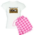 thumbnail image 1 of CafePress - Nmtl Where U Gonna Sit? Women's Light Pajamas - Women's Short Sleeve Print T-Shirt and Pants Light Cotton Pajama Set, 1 of 7