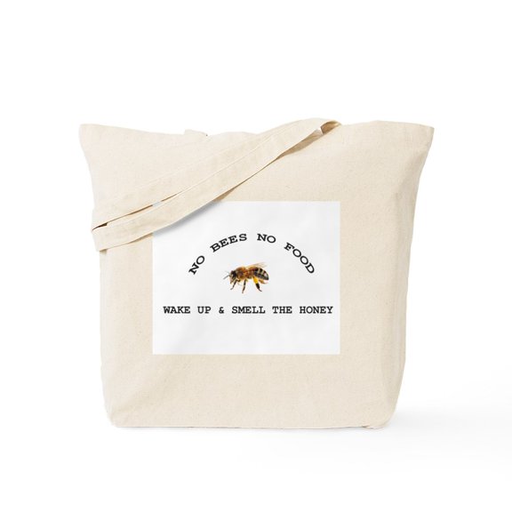 CafePress - No Bees No Food Tote Bag - Unisex Canvas Tote Bag, Beige, 1-Piece