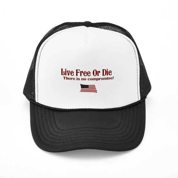CafePress - No Compromise - Adjustable Unisex Printed Trucker Hat with Mesh Back