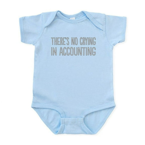 CafePress - No Crying In Accounting Body Suit - Baby Light Bodysuit, Size Newborn - 24 Months