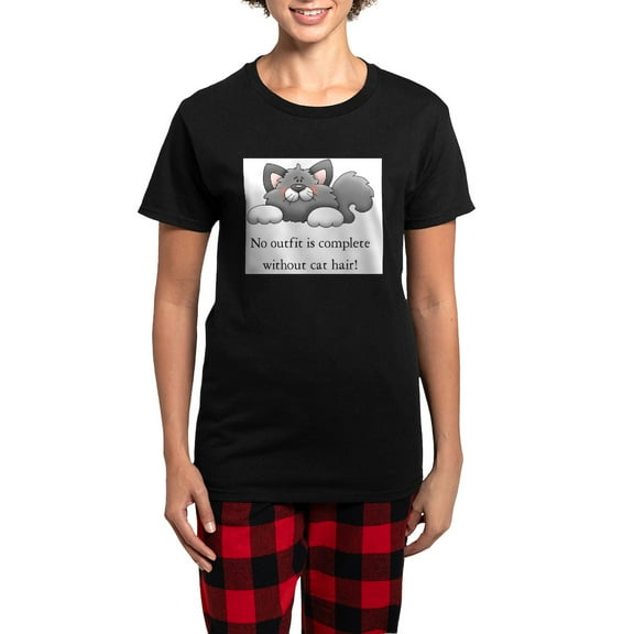 CafePress - No Outfit Is Complete Pajamas - Women's Short Sleeve Print T-Shirt and Pants Dark Cotton Pajama Set