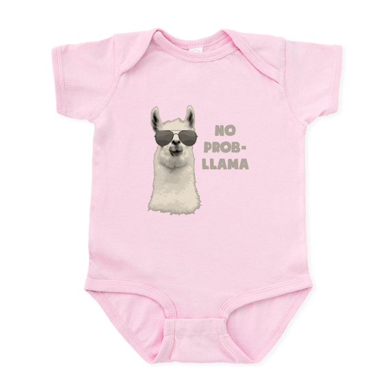 CafePress - No Problem Llama Body Suit - Baby Light Bodysuit, Size Newborn - 24 Months