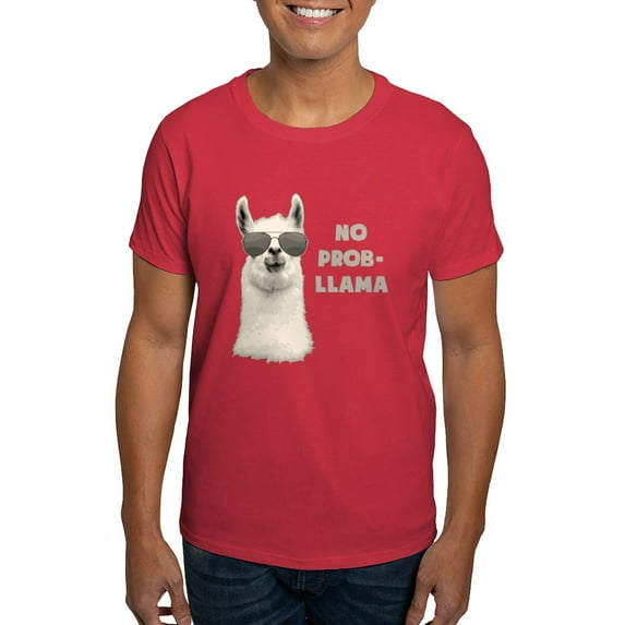 CafePress - No Problem Llama T Shirt - Men's Classic Graphic Cotton T-Shirt