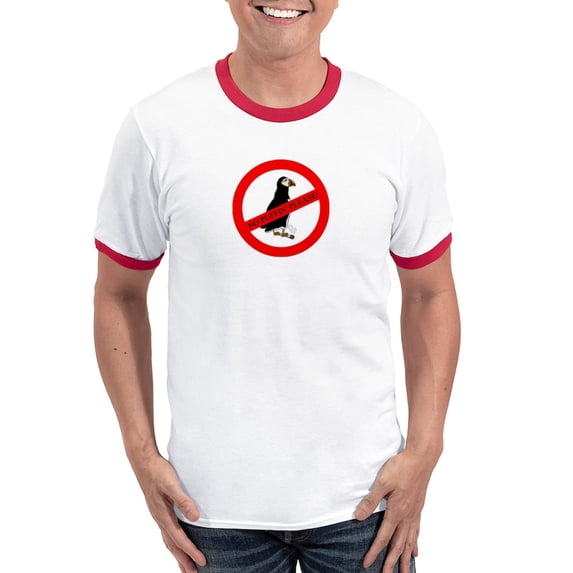 CafePress - No Puffin' Ringer T - 100% Cotton Ringed T-Shirt