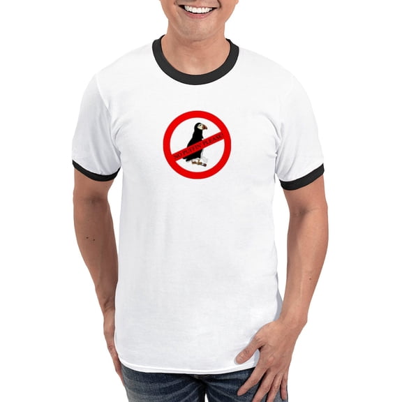 CafePress - No Puffin' Ringer T - 100% Cotton Ringed T-Shirt