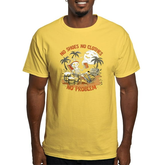 CafePress - No Shoes No Clothes No Problem Men's Value T Shirt - Men's Classic Graphic T-Shirt