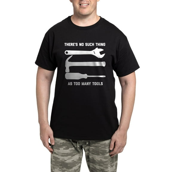 CafePress - No Such Thing As Too Many Tool Men's Dark Pajamas - Men's Dark Loose Fit Cotton Pajama Set