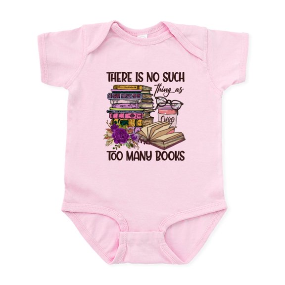 CafePress - No Such Things As Too Many Books Body Suit - Baby Light Bodysuit, Size Newborn - 24 Months