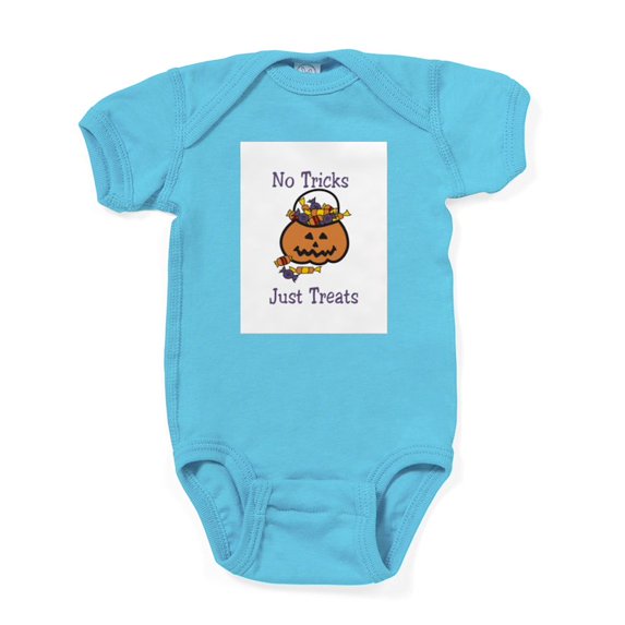 CafePress - No Tricks Just Treats - Cute Infant Bodysuit Baby Romper - Size Newborn - 24 Months
