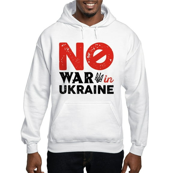 CafePress - No War In Ukraine Hooded Sweatshirt - Pullover Hoodie, Hooded Sweatshirt