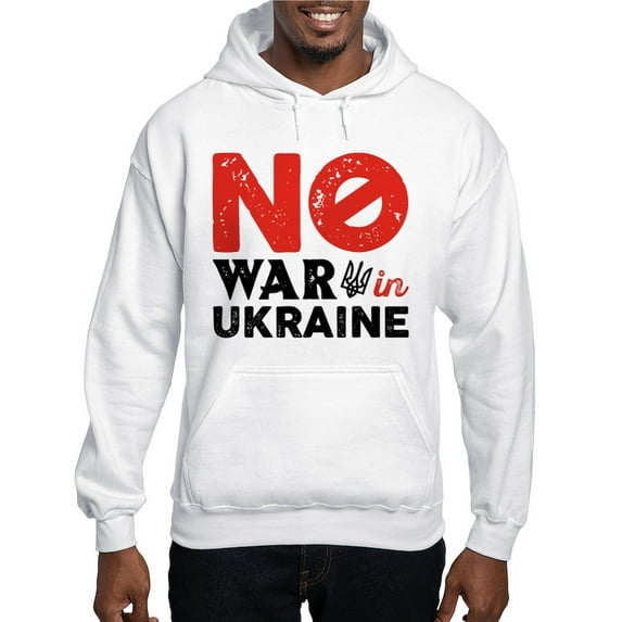 CafePress - No War In Ukraine Hooded Sweatshirt - Pullover Hoodie, Hooded Sweatshirt
