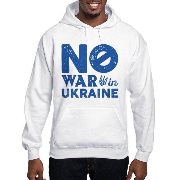 CafePress - No War In Ukraine Hooded Sweatshirt - Pullover Hoodie, Hooded Sweatshirt
