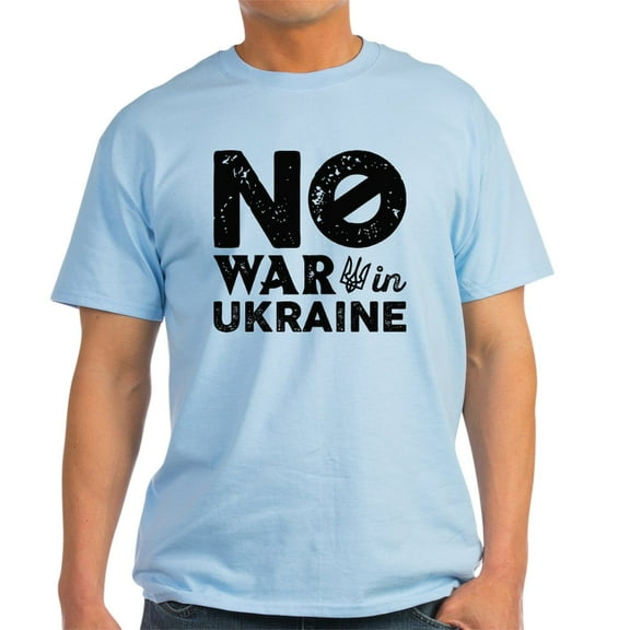 CafePress - No War In Ukraine Light T Shirt - Men's Classic Graphic T-Shirt