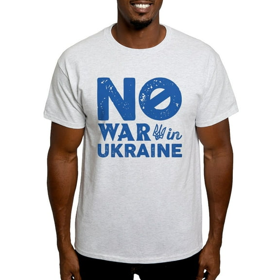CafePress - No War In Ukraine Light T Shirt - Men's Classic Graphic T-Shirt