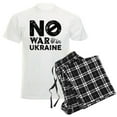 thumbnail image 1 of CafePress - No War In Ukraine Men's Light Pajamas - Men's Light Loose Fit Cotton Pajama Set, 1 of 7
