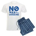 thumbnail image 1 of CafePress - No War In Ukraine Men's Light Pajamas - Men's Light Loose Fit Cotton Pajama Set, 1 of 7