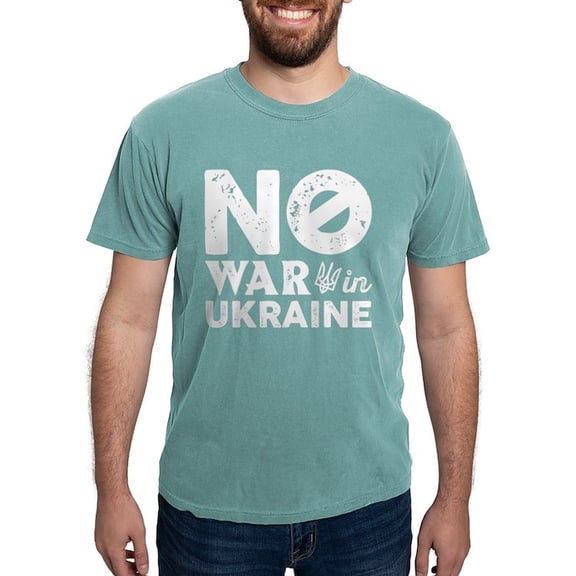 CafePress - No War In Ukraine Mens Comfort Colorsâ® Shirt - Mens Comfort Colors Shirt