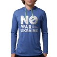 thumbnail image 1 of CafePress - No War In Ukraine - Mens Hooded Shirt, 1 of 1
