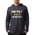 thumbnail image 1 of CafePress - No War In Ukraine - Mens Hooded Shirt, 1 of 3