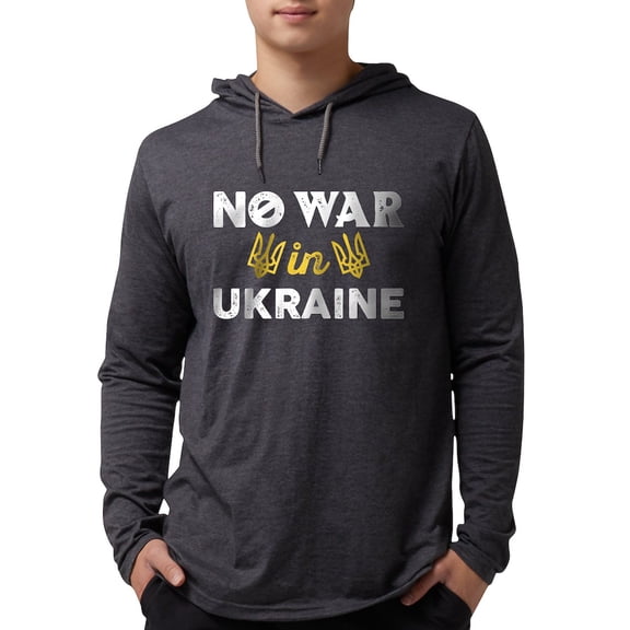 CafePress - No War In Ukraine - Mens Hooded Shirt