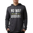 thumbnail image 1 of CafePress - No War In Ukraine - Mens Hooded Shirt, 1 of 3