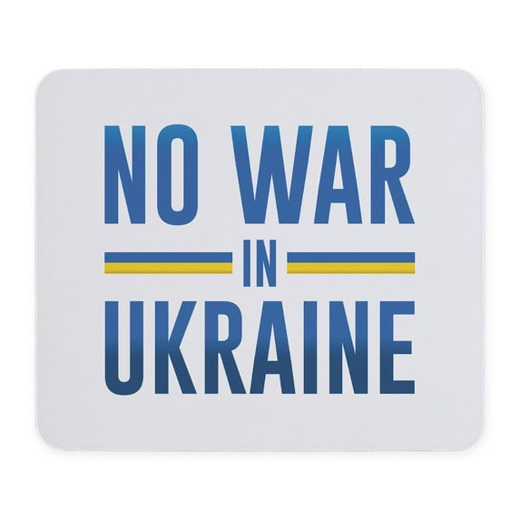 CafePress - No War In Ukraine Mousepad - Non-slip Rubber Mousepad, Gaming Mouse Pad