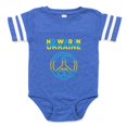 thumbnail image 1 of CafePress - No War In Ukraine Support A - Cute Infant Baby Football Bodysuit, 1 of 3