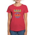 thumbnail image 1 of CafePress - No War In Ukraine Support American Ukraini T Shirt - Women's Traditional Fit Dark T-Shirt, 1 of 4
