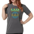 thumbnail image 1 of CafePress - No War In Ukraine Support American Ukraini T Shirt - Womens Comfort Colors® Shirt, 1 of 4