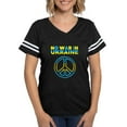 thumbnail image 1 of CafePress - No War In Ukraine Support American Ukraini T Shirt - Womens Football Shirt, 1 of 4