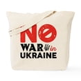 thumbnail image 1 of CafePress - No War In Ukraine Tote Bag - Unisex Canvas Tote Bag, Beige, 1-Piece, 1 of 7