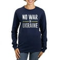thumbnail image 1 of CafePress - No War In Ukraine Women's Long Sleeve Dark T Shirt - Women's Long Sleeve Graphic Tee Casual Fit, 1 of 4