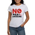 thumbnail image 1 of CafePress - No War In Ukraine Women's T Shirt - Women's Classic T-Shirt, 1 of 4
