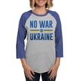 thumbnail image 1 of CafePress - No War In Ukraine - Womens Baseball Tee, 1 of 4