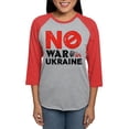 thumbnail image 1 of CafePress - No War In Ukraine - Womens Baseball Tee, 1 of 4
