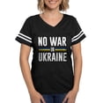thumbnail image 1 of CafePress - No War In Ukraine - Womens Football Shirt, 1 of 4