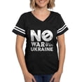 thumbnail image 1 of CafePress - No War In Ukraine - Womens Football Shirt, 1 of 4